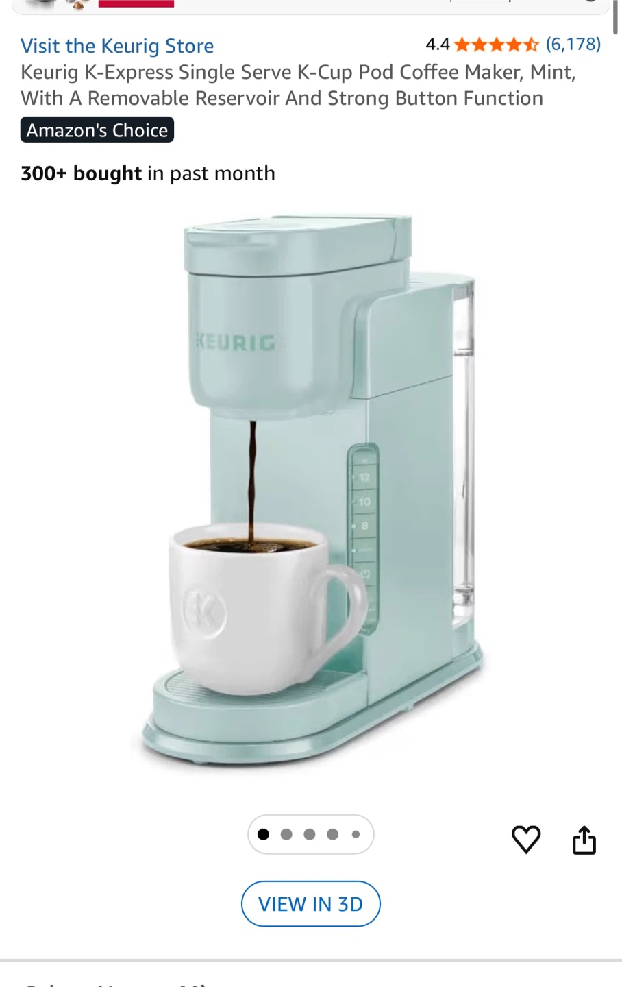 Keurig K-Express Coffee Maker - Mint - Sealed - Never used