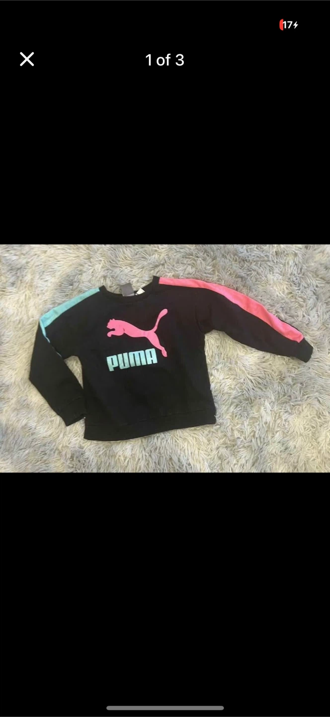 4t puma kids sweatshirt