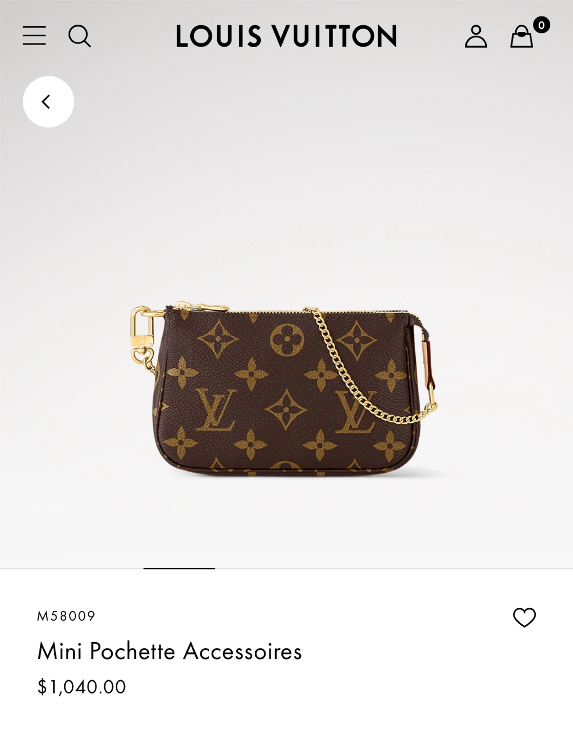 Louis Vuitton Mini Pochette Accessoires - photo 2