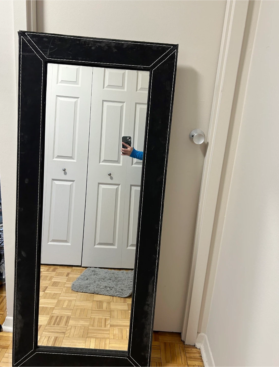 Black Framed Full Length Mirror - photo 2