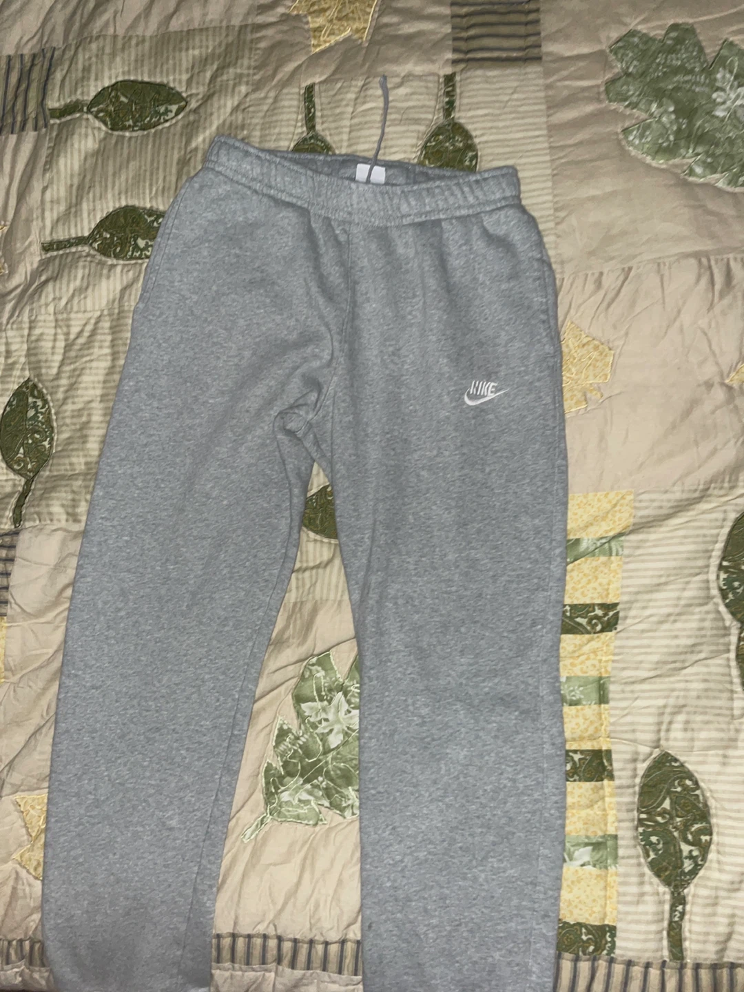 Nike Grey Fleece uncufed Sweatpants - photo 2
