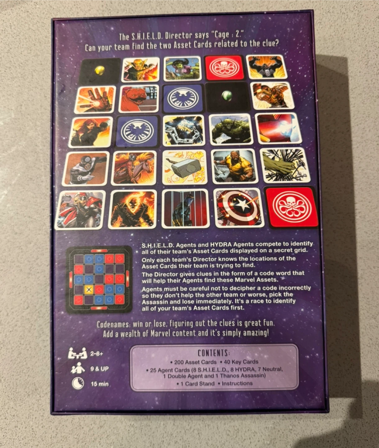 Codenames Marvel Edition Board Game. Brand New Never Used - photo 3