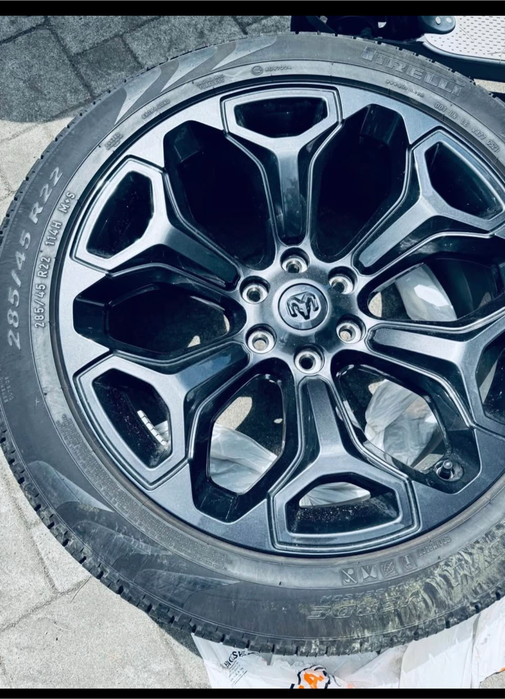 Ram 285/45R22 Tires with Rims