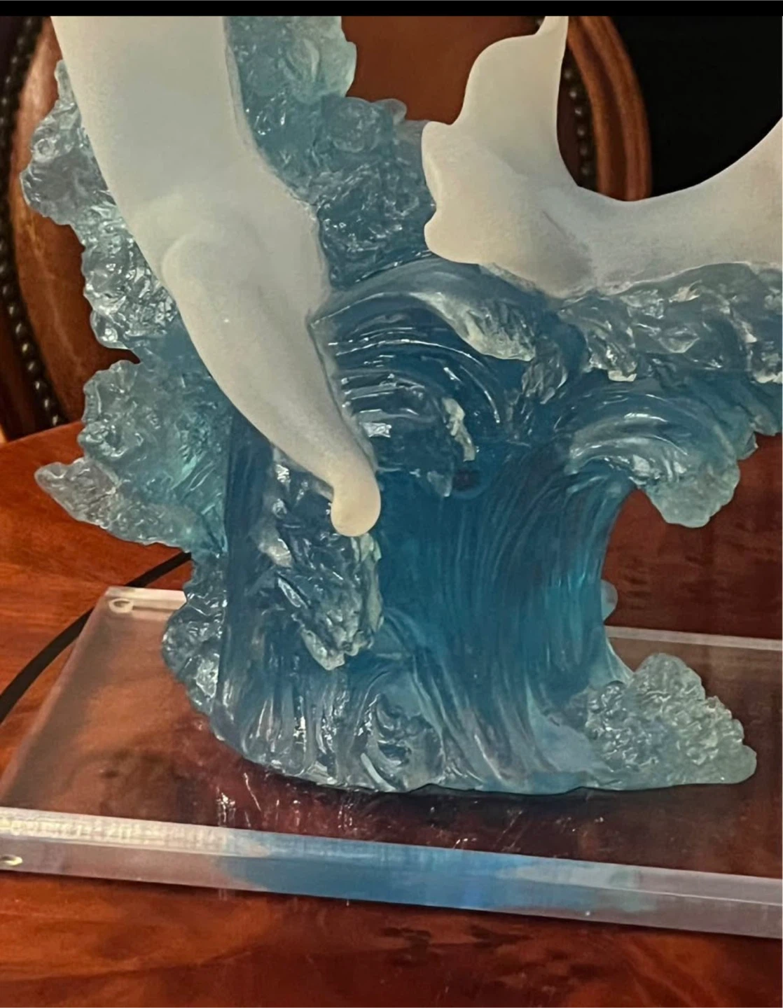 Glass Dolphin Sculpture - photo 2