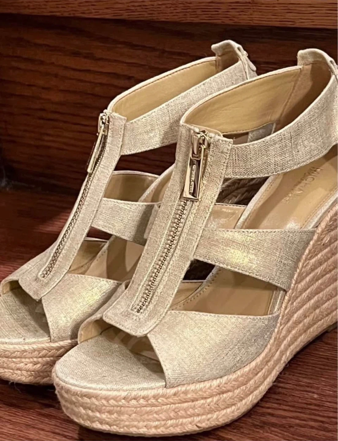 Michael Kors Wedge Espadrille Heels Size 6.5M