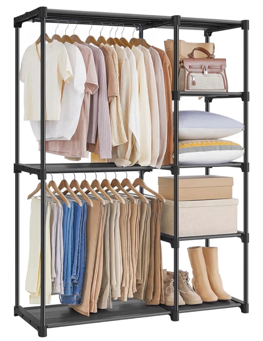 Portable Clothing Rack Wardrobe Organizer