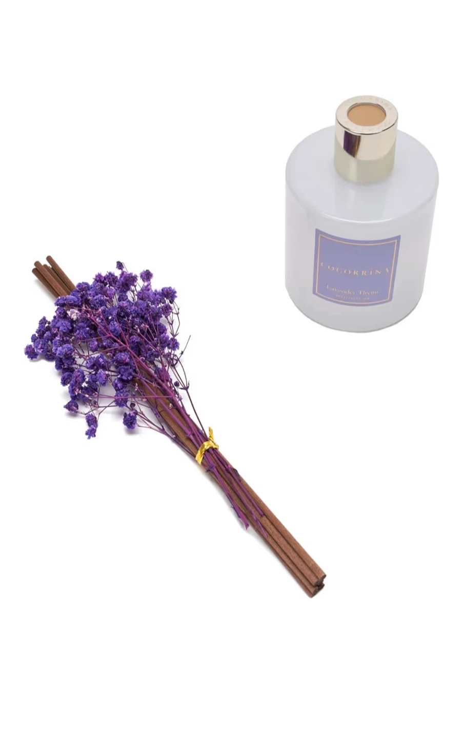 New Coccorrina Lavender Thyme Reed Diffuser with Dried Flowers - photo 2