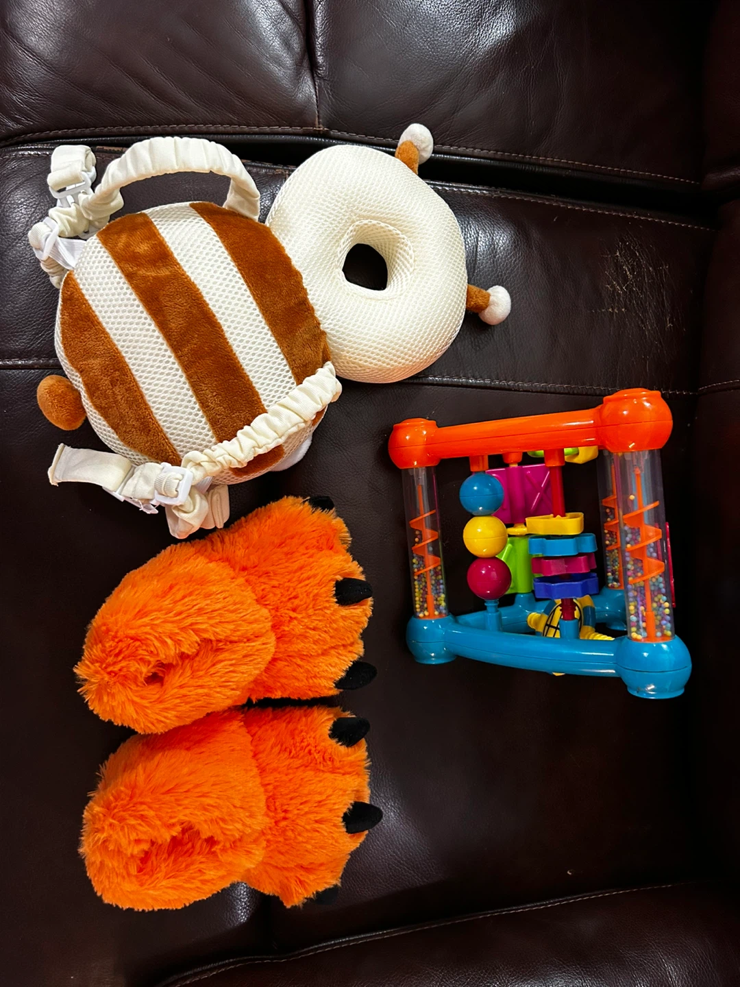 Baby Head Support Pillow & Toddler Toys Bundle