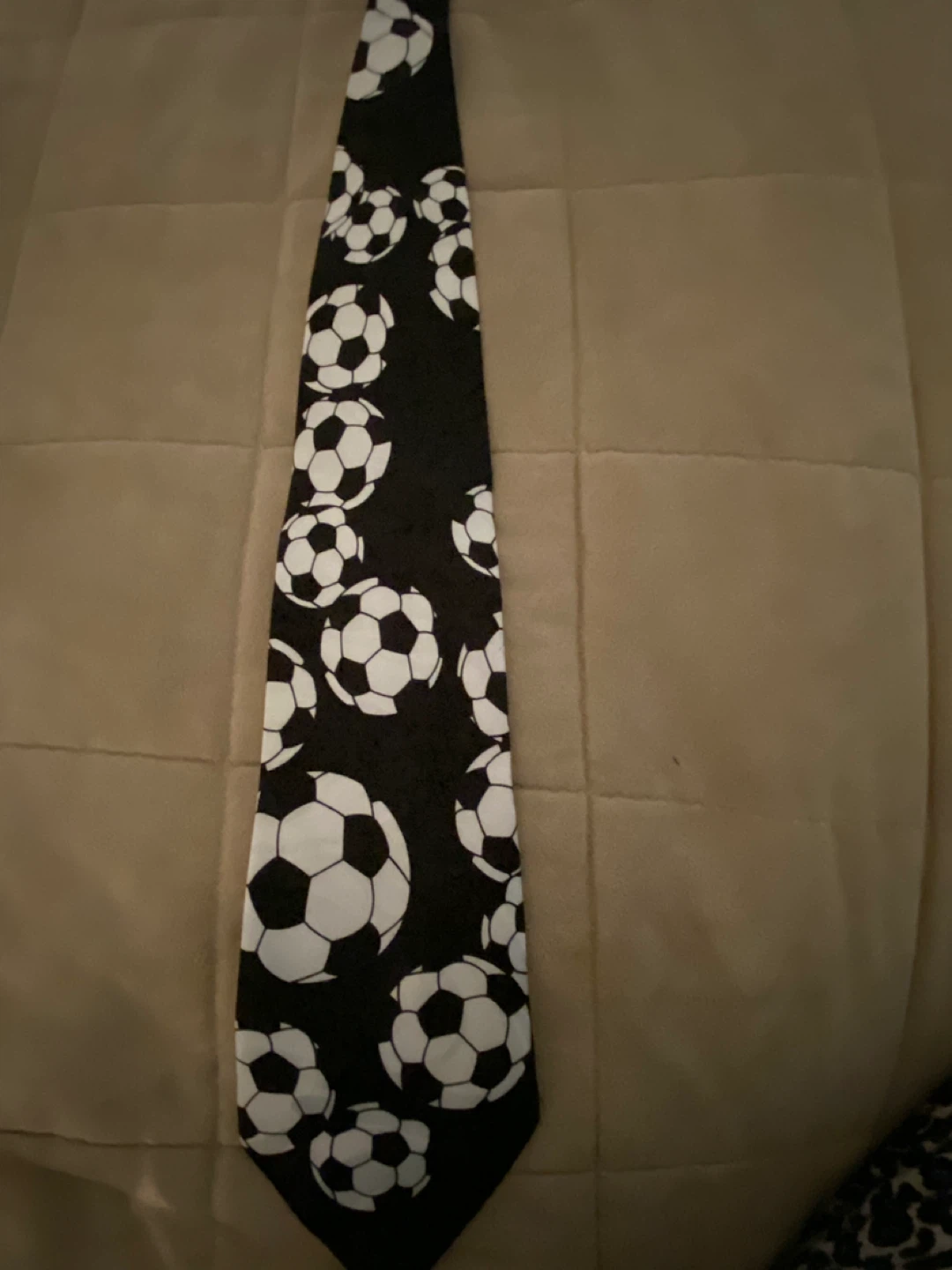Giorgio Armani  Vintage Silk Tie with Soccer Ball Pattern