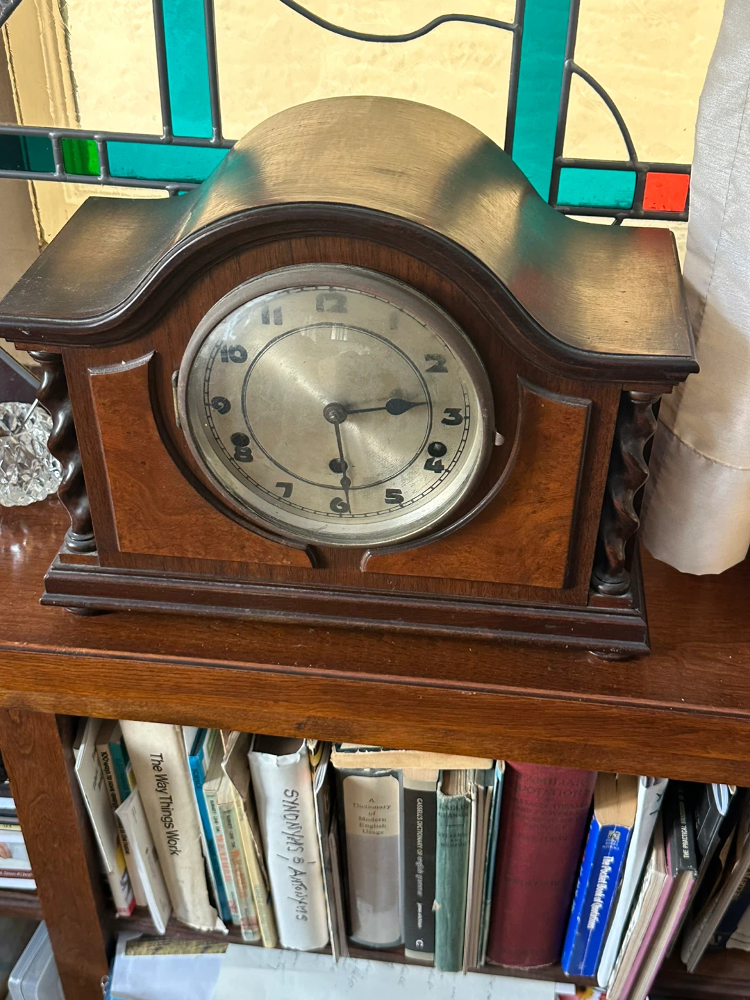Vintage Wooden Mantle Clock