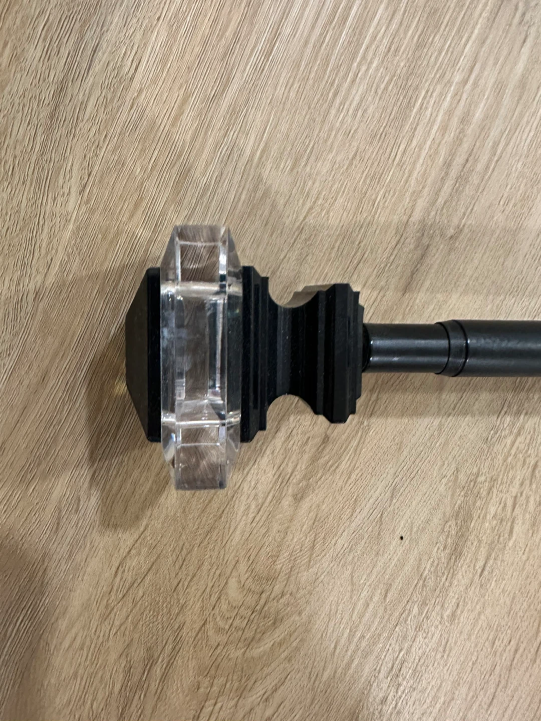 Crystal & Black Curtain Rod Finials -220cm-  (4 sets available) - photo 2