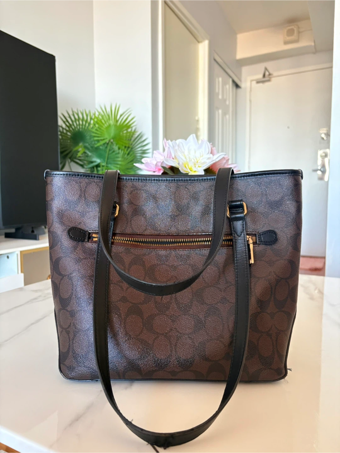 Coach city tote brown signature canvas ♡ - photo 2