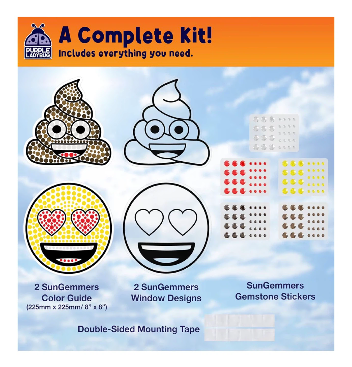 Sungemmers Emoji Love & Poo Sun Catcher Craft Kit - photo 4