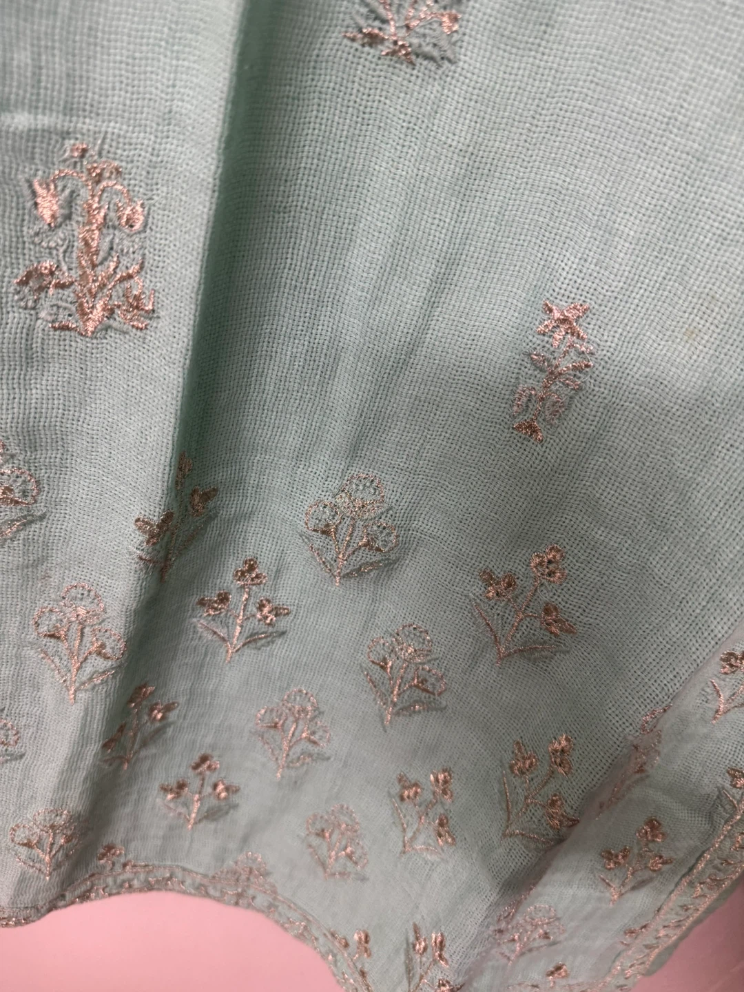 3pcs Mint Green Embroidered Sleeveless Tunic - photo 5