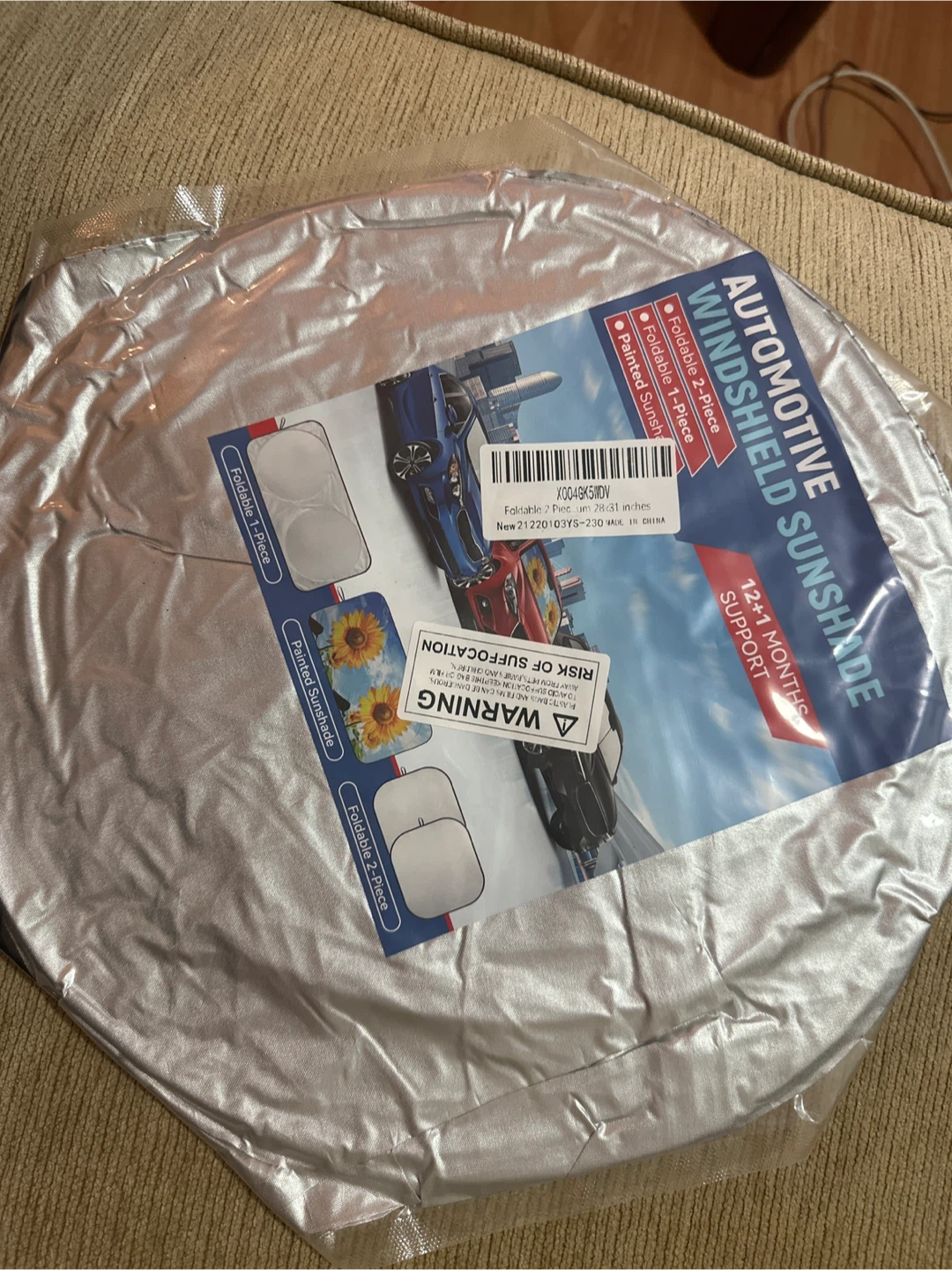 Automotive Windshield Sunshade