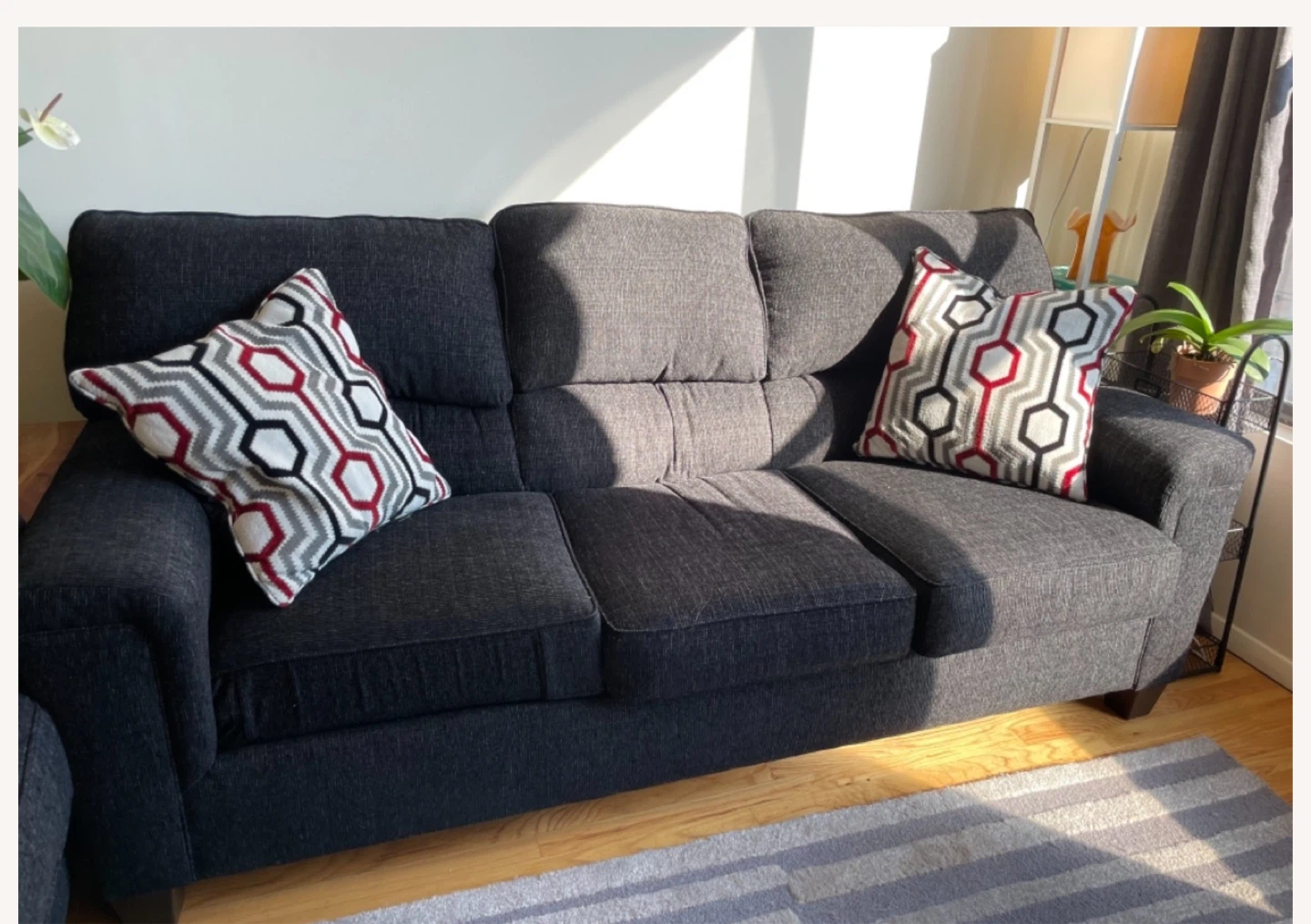 Sofá Loveseat in Black living Room