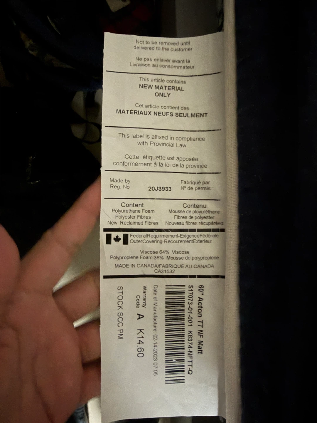 Sleep Country Mattress queen