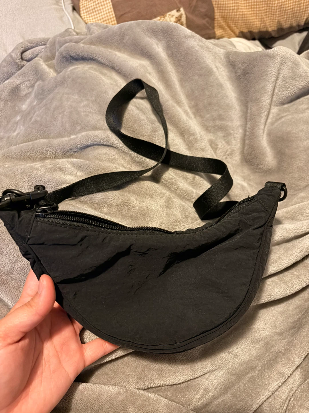 Uniqlo Black Nylon Belt Bag