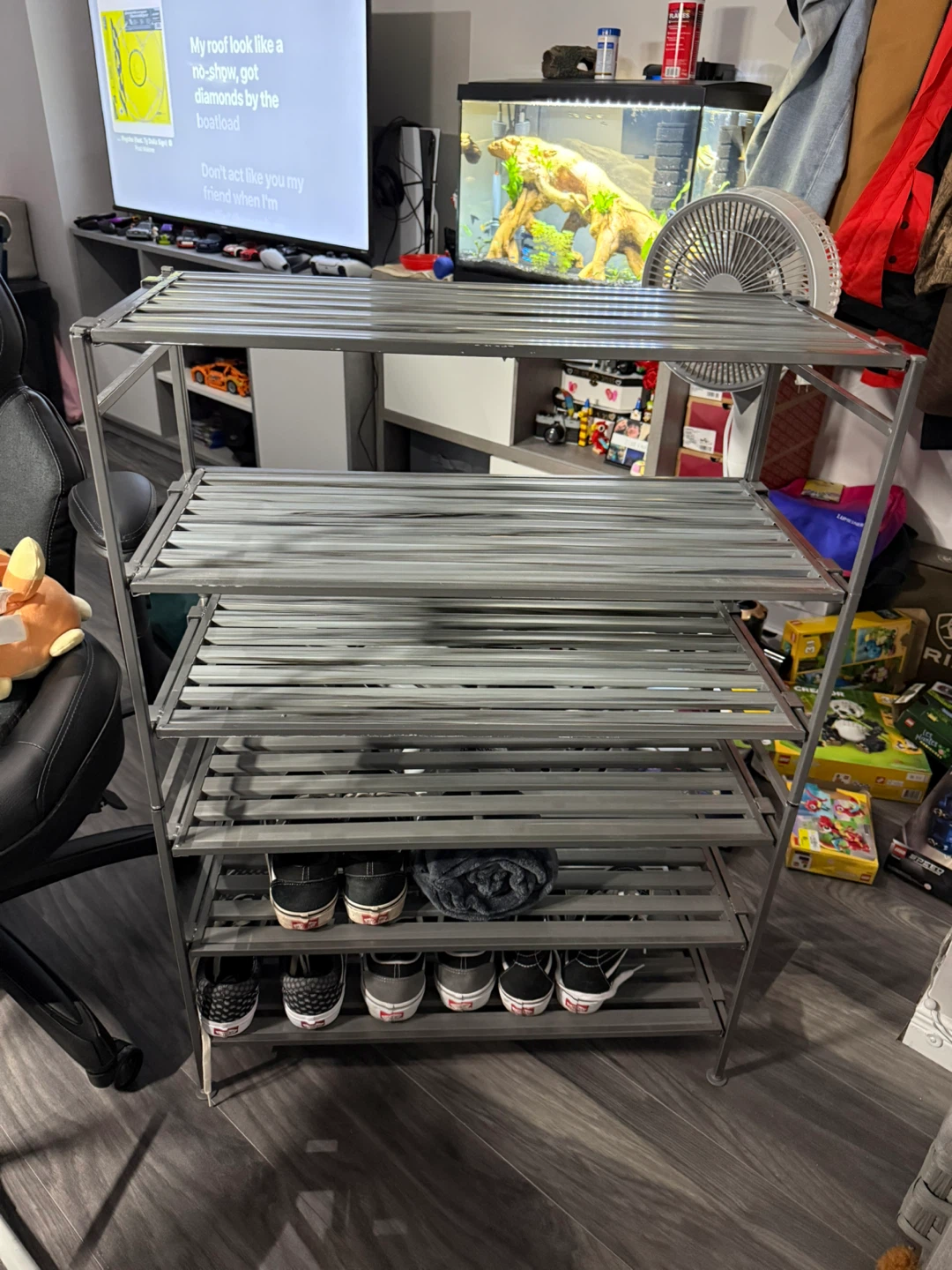 5-Tier Metal Shoe Rack Storage Shelf or 2 shoe racks - photo 2