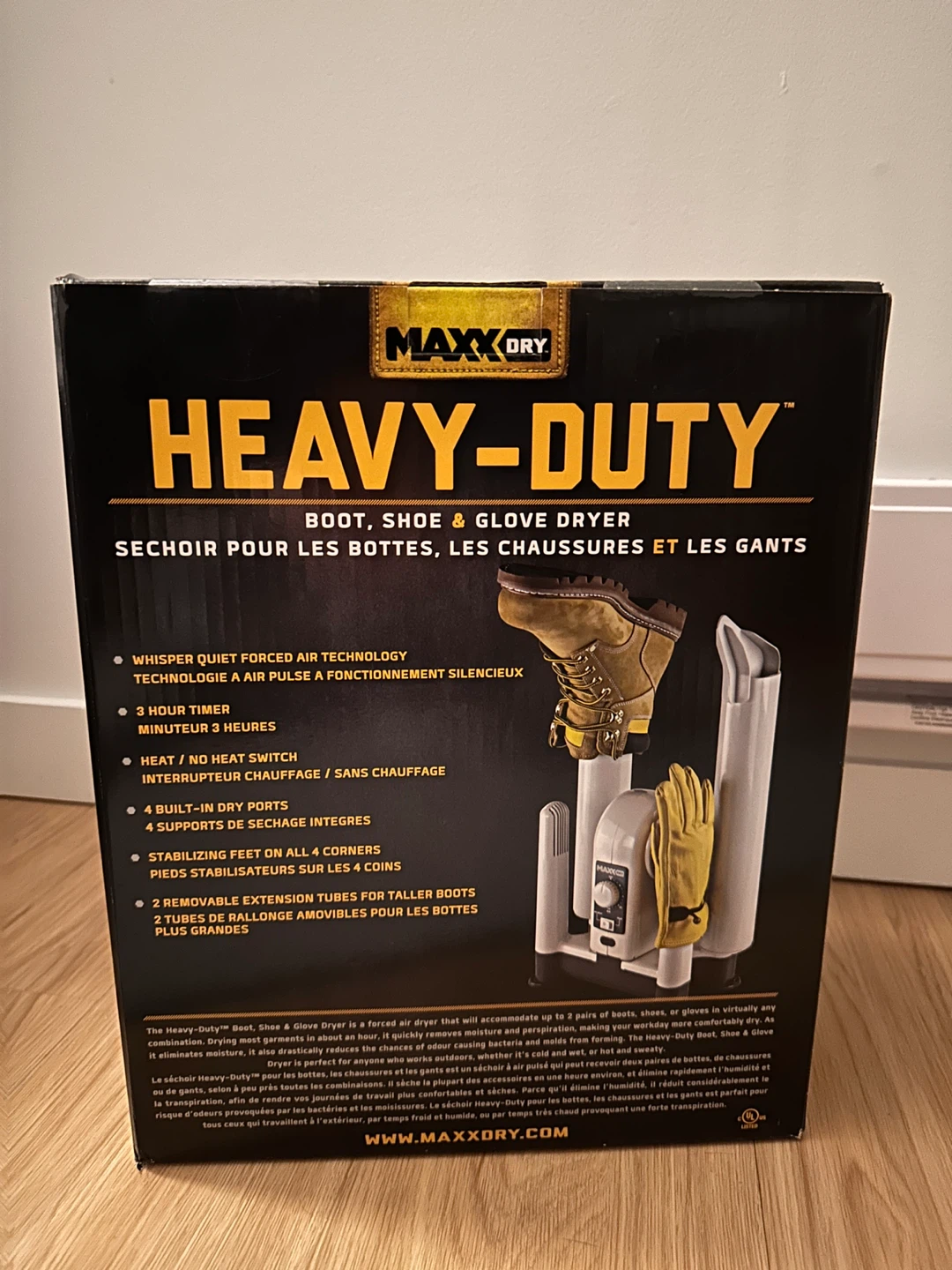 NEW - MAXX DRY HEAVY-DUTY Boot, Shoe & Glove Dryer - photo 3