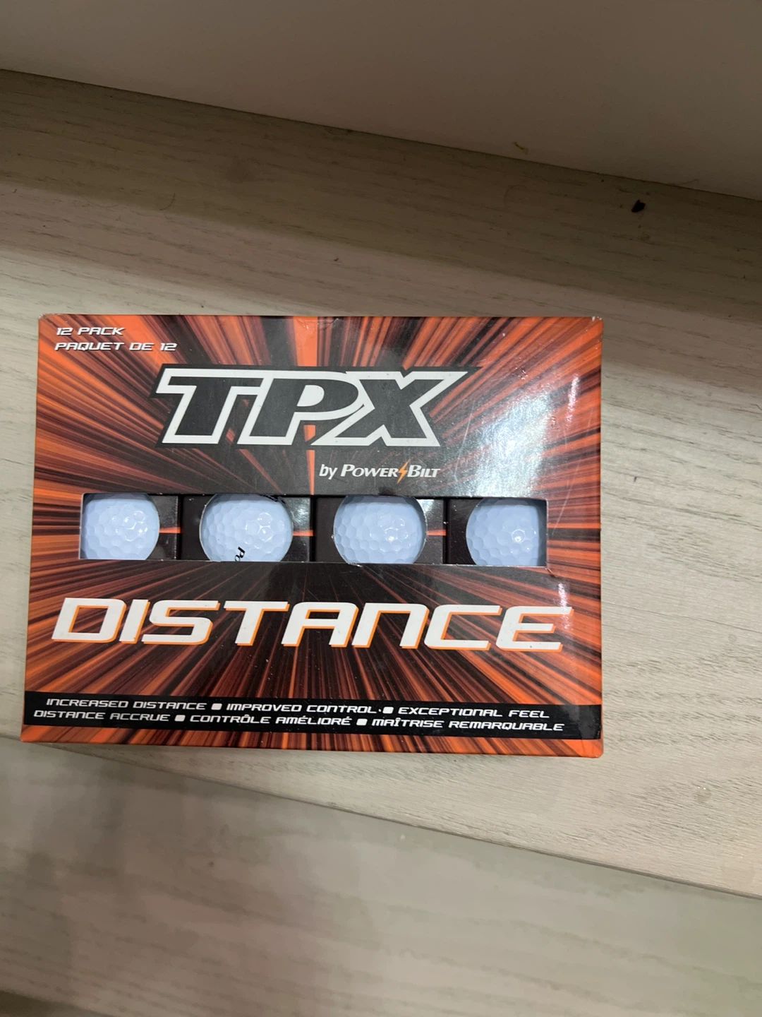 Power Bilt TPX Distance Golf Balls - 12 Pack