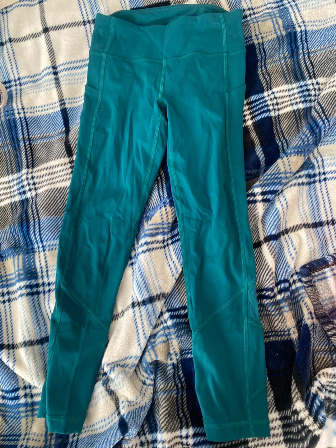 Teal Capris with Pockets lululemon