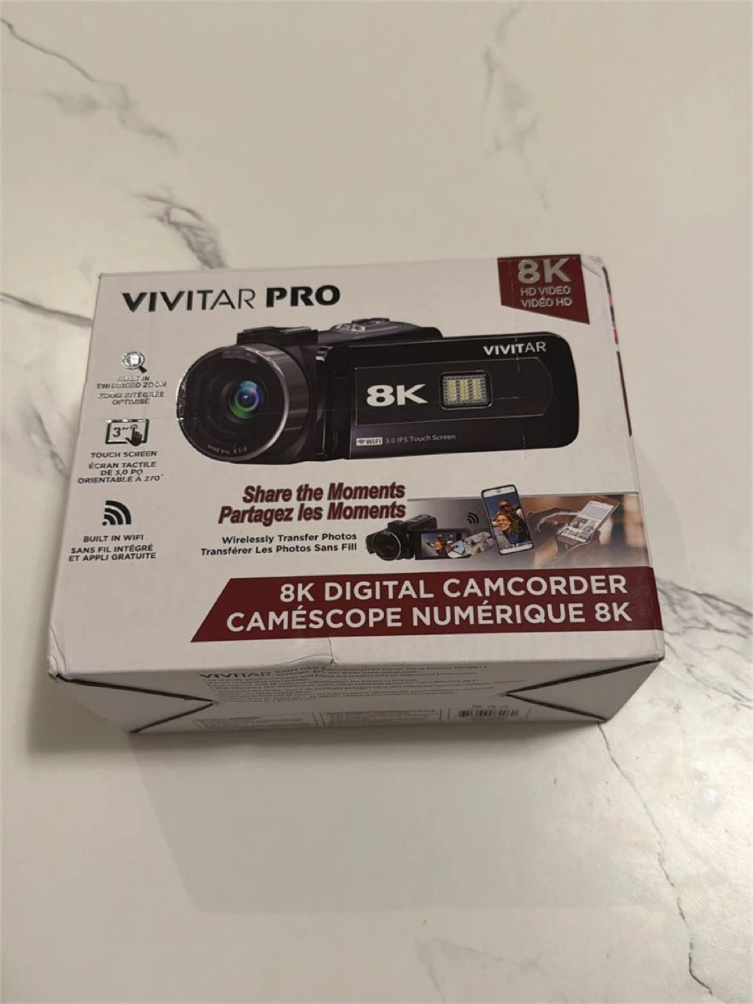 Vivitar DVR8K 8K Pro SD Flash