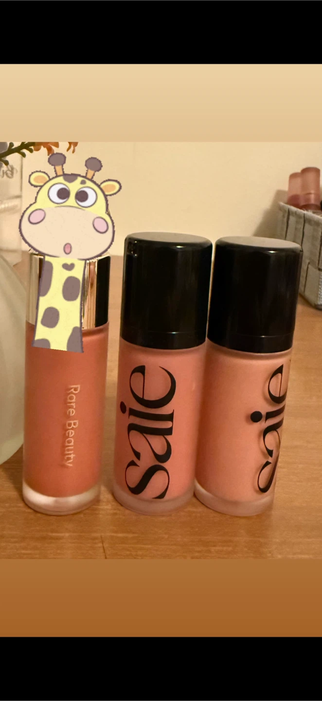 Saie and Rare Beauty Liquid Blush Set