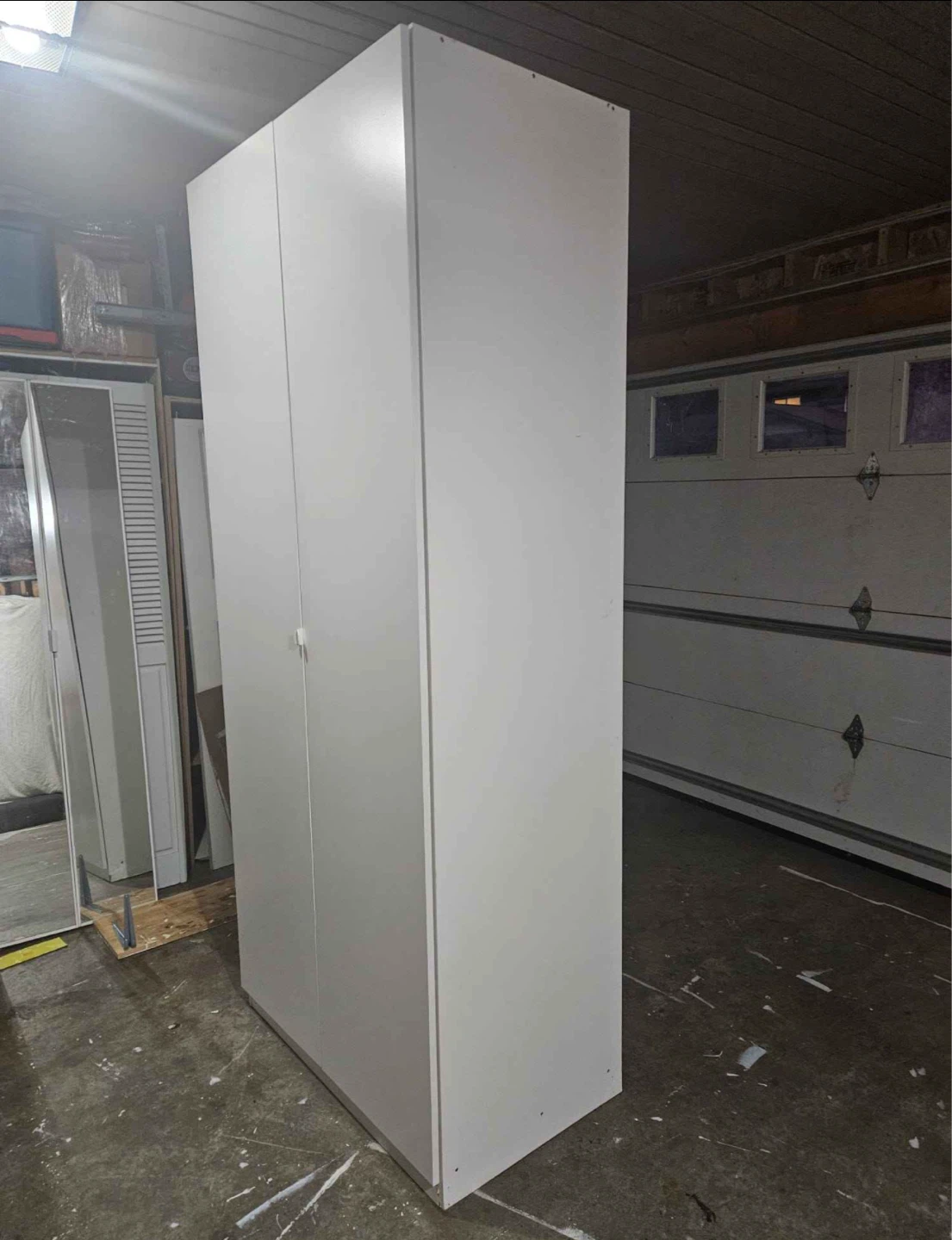 White Double Door Storage Cabinet/Wardrobe
