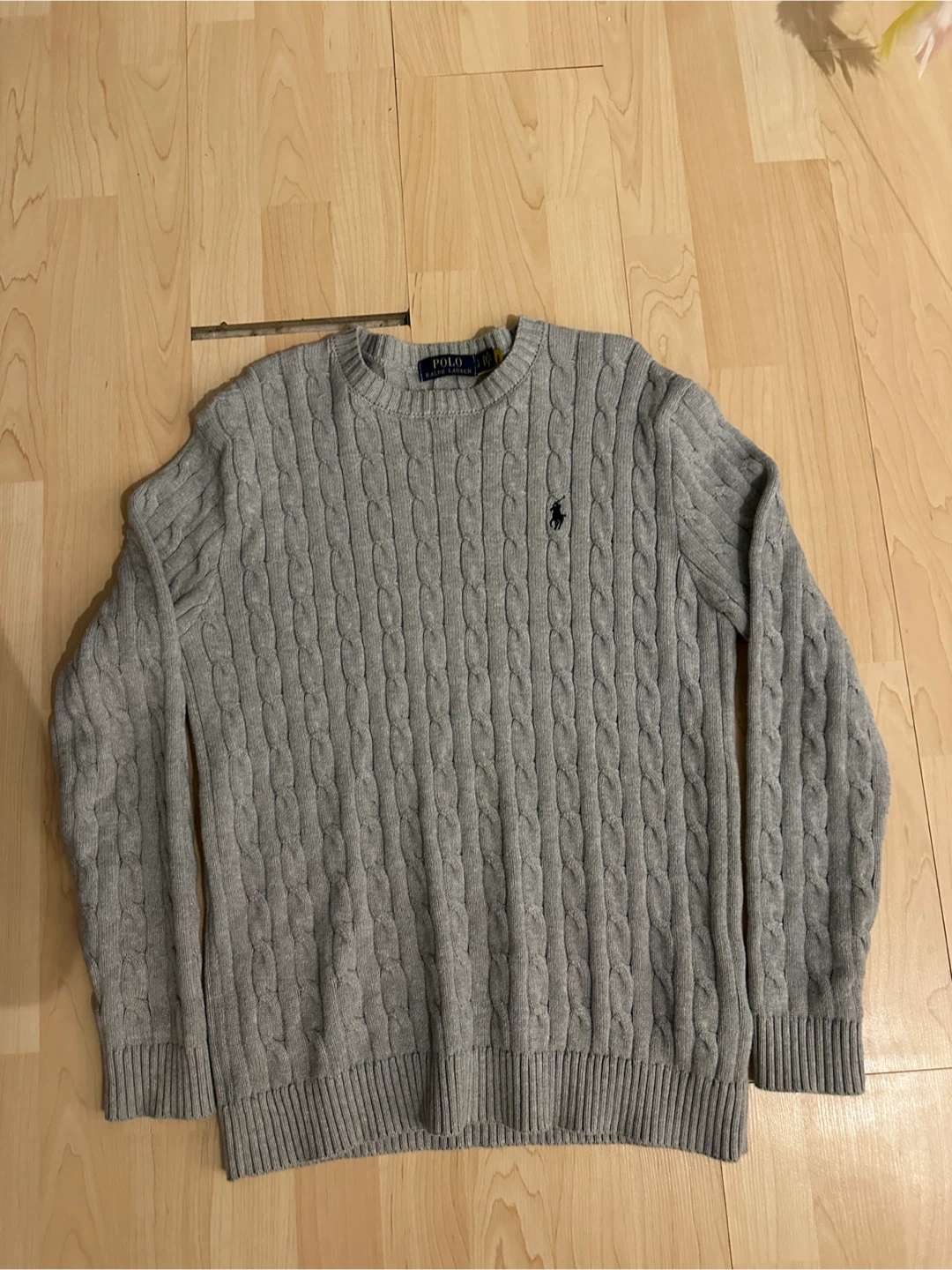Polo Ralph Lauren Grey Cable Knit Sweater