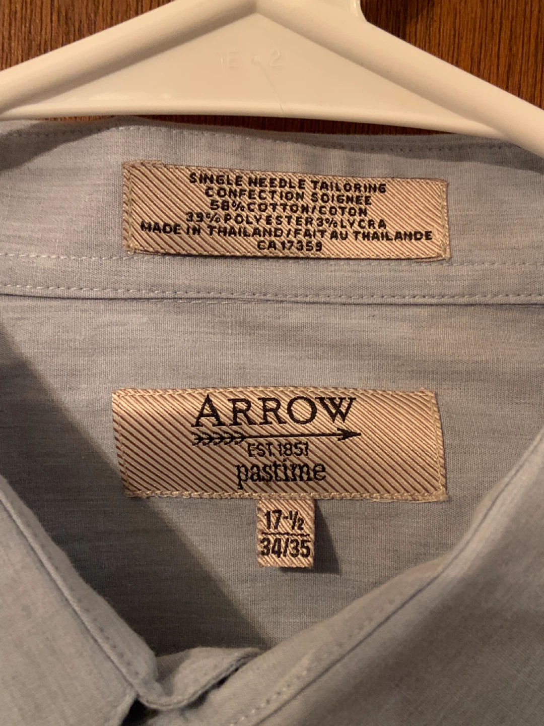 Arrow Men’s Dress Shirt 17½ (34/35) – Used Good Condition - photo 4