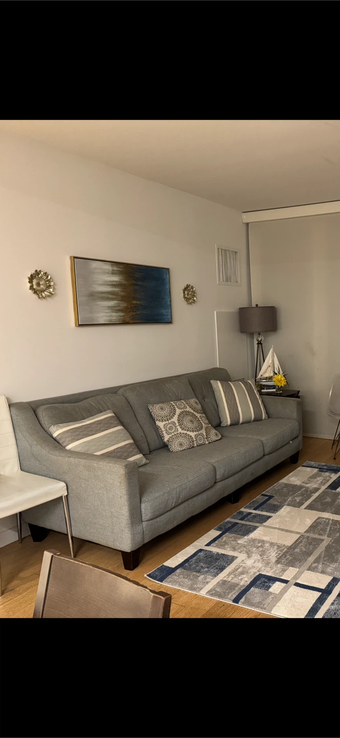Gray 3-Seater Sofa