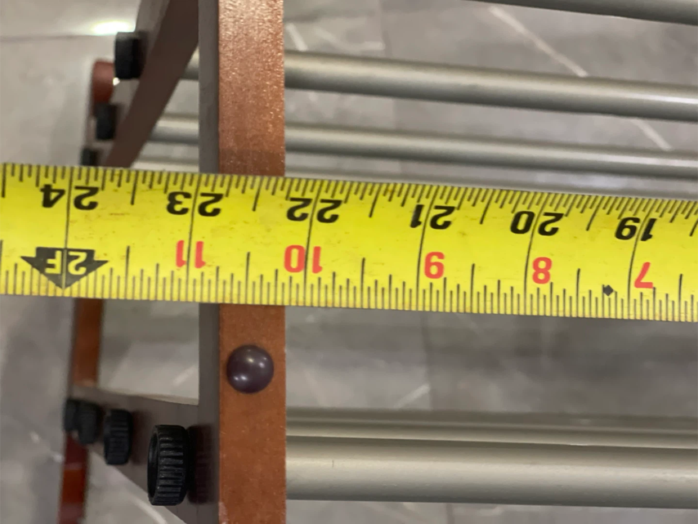 Wooden and Metal Shoe Rack - photo 5