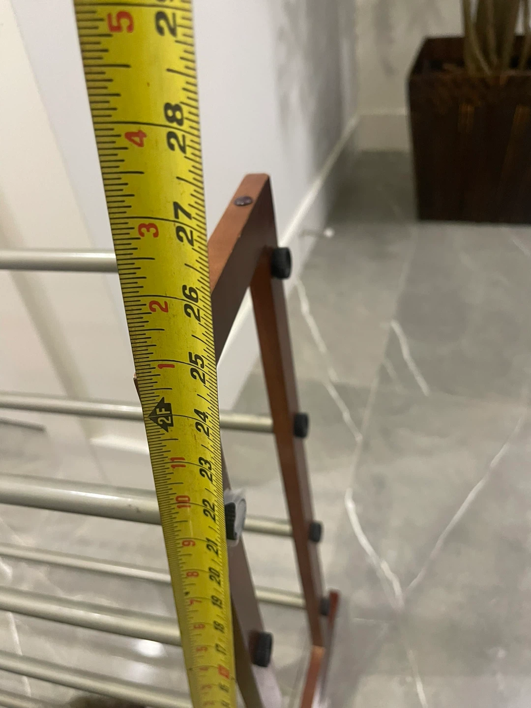 Wooden and Metal Shoe Rack - photo 4