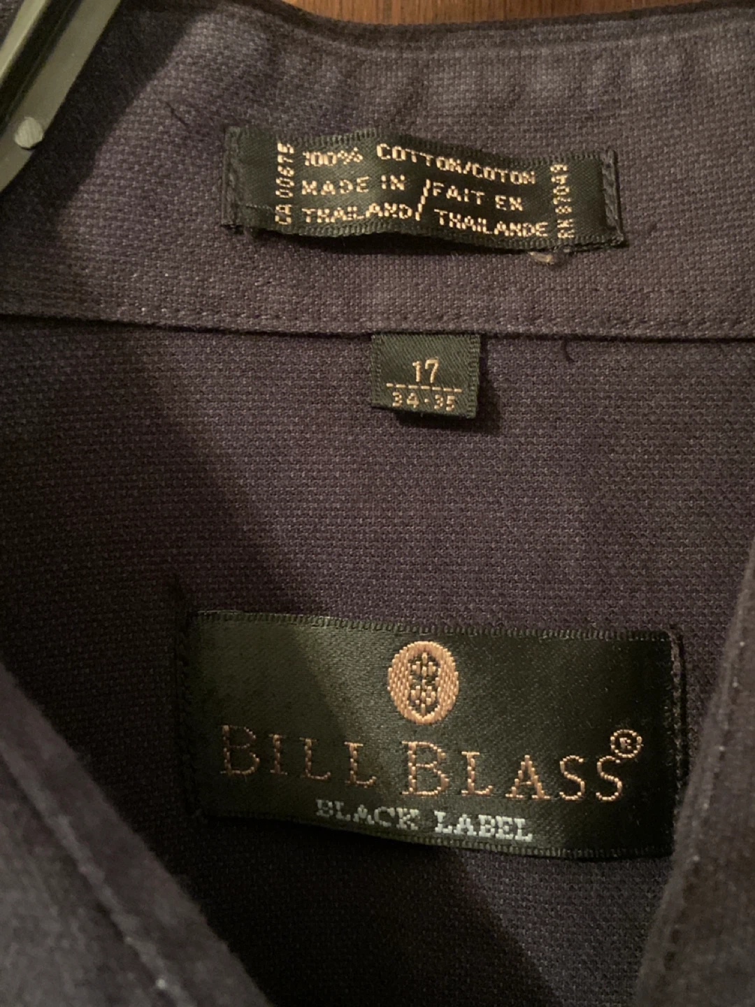 Bill Blass Men’s Dress Shirt 17 (34–35) – Black Label, Used Good - photo 4