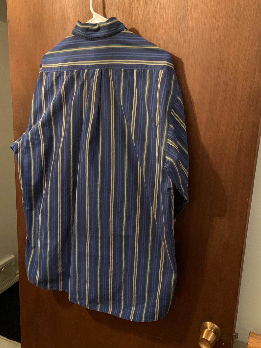 Seidensticker Men’s XL Button-Up Shirt – Blue Stripe, Used Good - photo 3