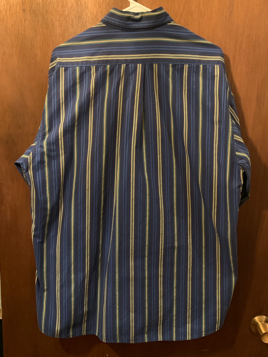 Seidensticker Men’s XL Button-Up Shirt – Blue Stripe, Used Good - photo 2
