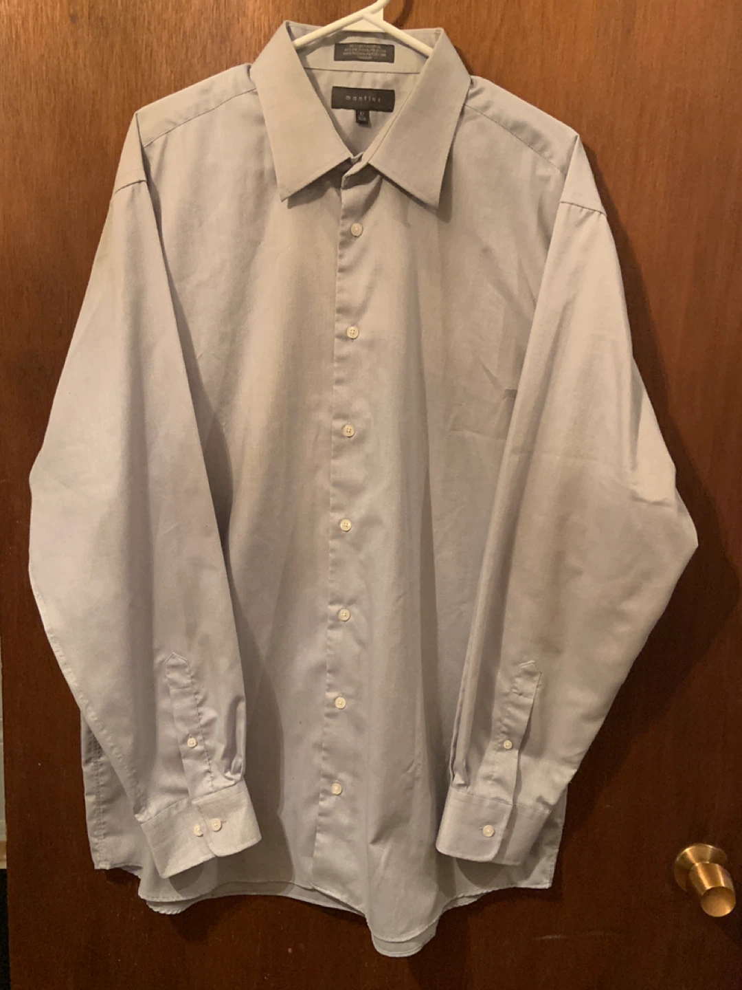 Mantles Men’s Dress Shirt – Light Blue, Clean & Readya