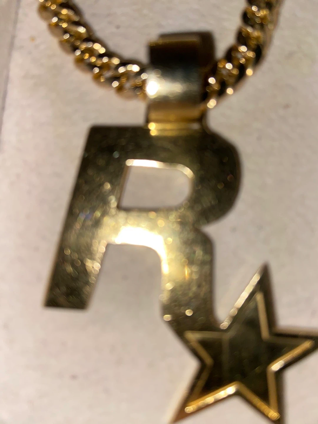 10K gold Rockstar pendant - photo 2
