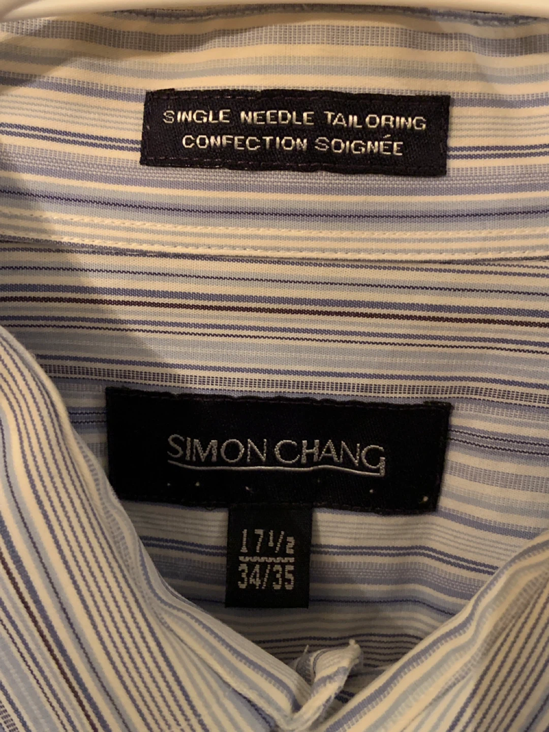 Simon Chang Formal Shirt – Blue Stripes, Ready to Wear - photo 3