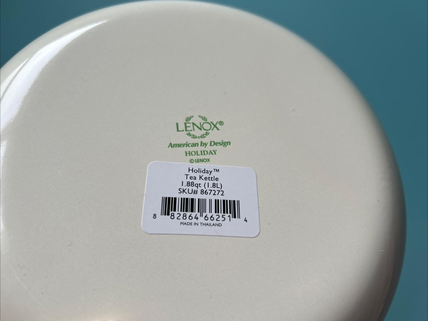 Lenox Holiday Tea Kettle 1.88qt - photo 3