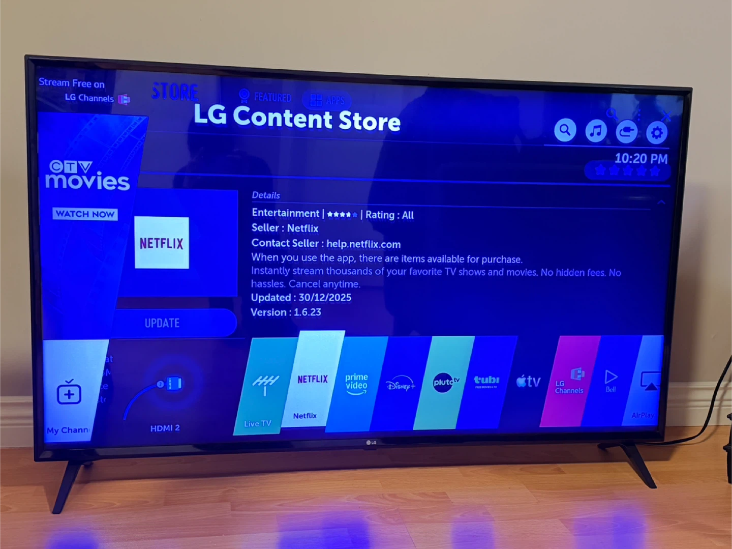 LG 55" Smart TV 4K UHD