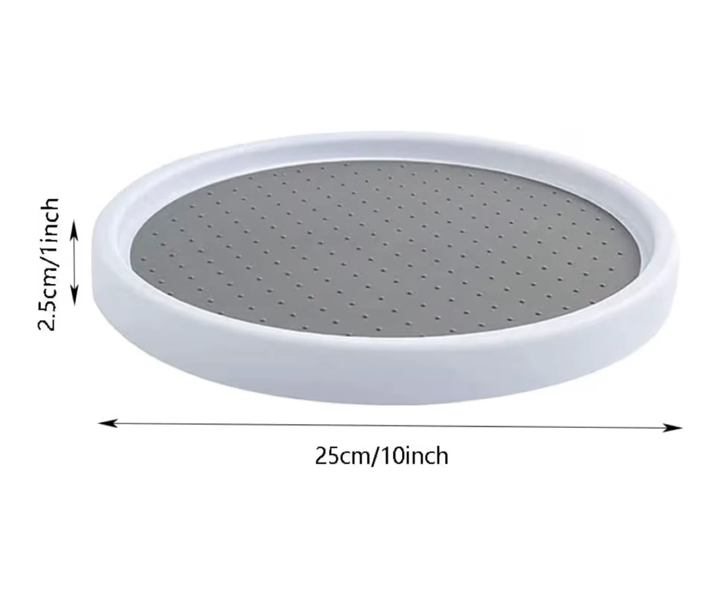 White Lazy Susan Turntable - 10 inch - photo 2