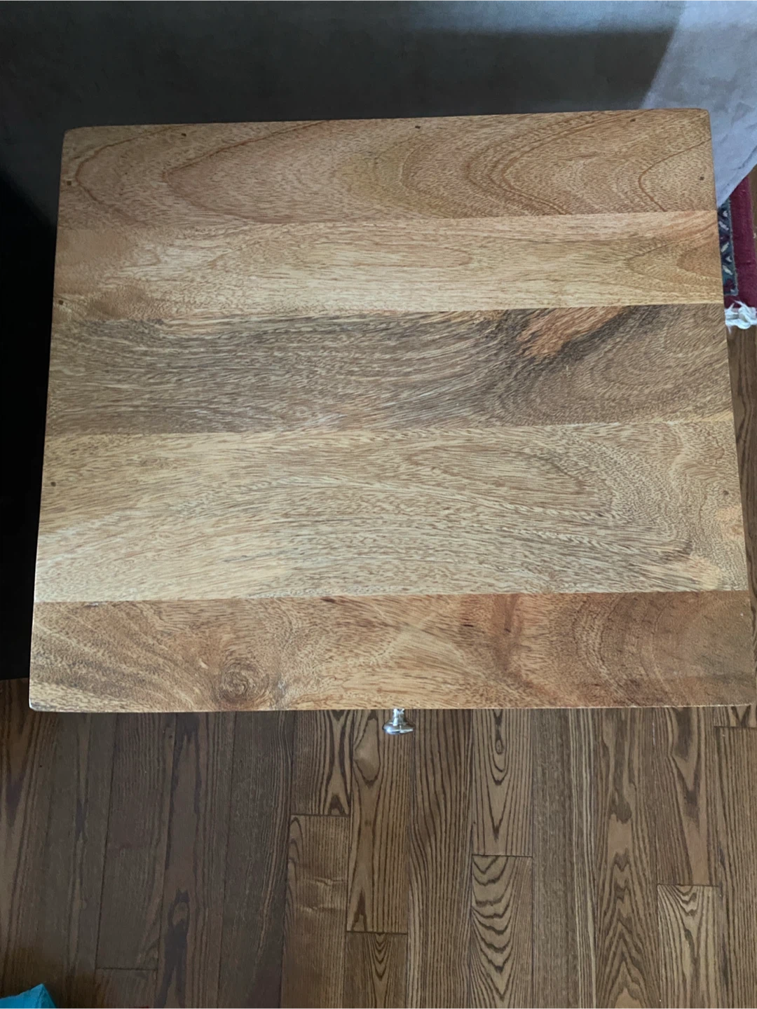 Wooden Night Table with Drawer and Metal Legs - photo 3