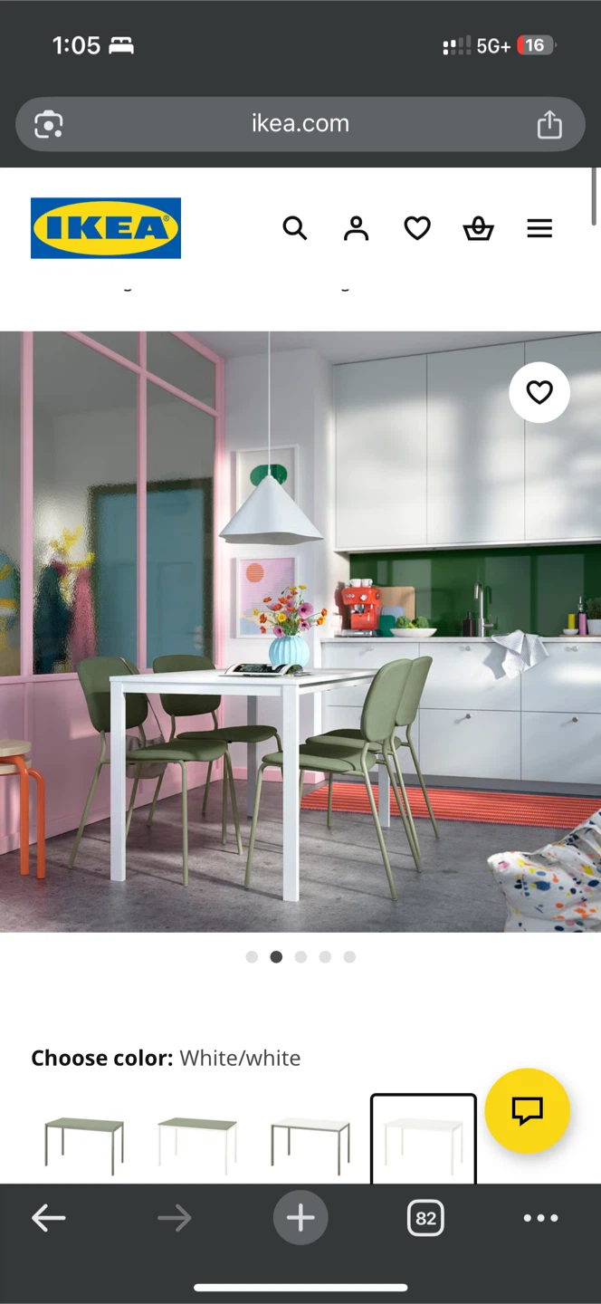 IKEA VIHALS Table (White / 125×74cm) - photo 3