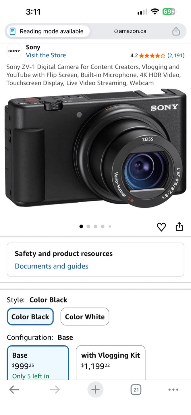 Sony ZV-1 Digital Camera for Content Creators - photo 4