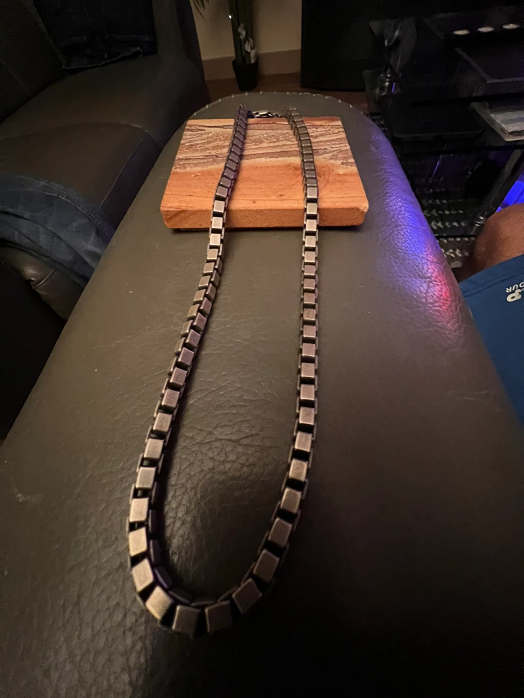 Men’s Sterling Silver Box Chain Necklace 100grams - photo 3