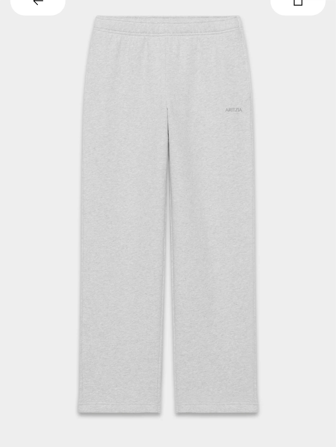 NEW LOOKING Aritzia Grey Heather Chrome Sweatpants Mega Medium - photo 2