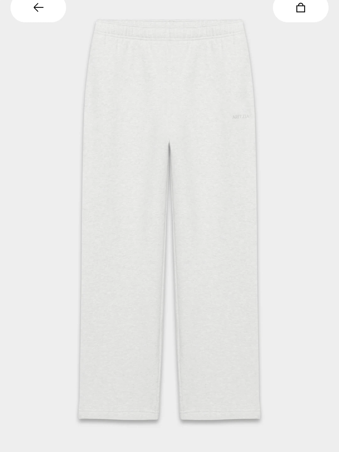 NEW LOOKING Aritzia Heather Cloud White Sweatpants Mega Small - photo 2