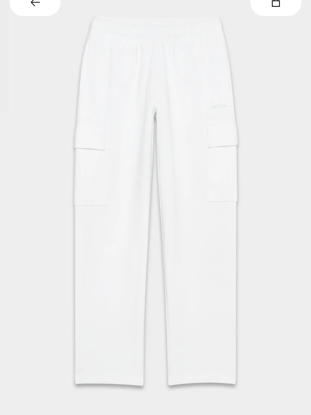 NEW LOOKING Aritzia White Sweatpants Mega Small - photo 2